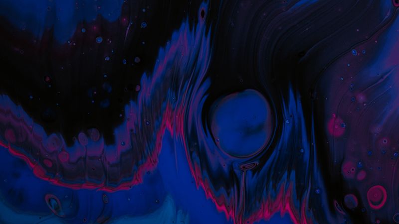 paint, liquid, stains, fluid art, dark, 4k