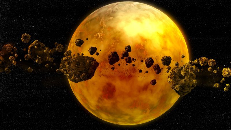 planet, asteroids, space, open space, universe, 4k