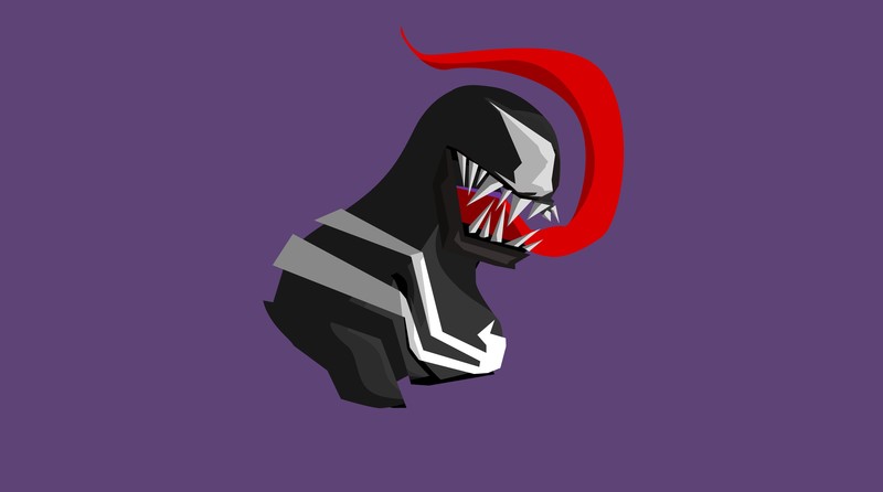 venom, minimalism, 4k, hd, artist, artwork, digital art, artstation, supervillain