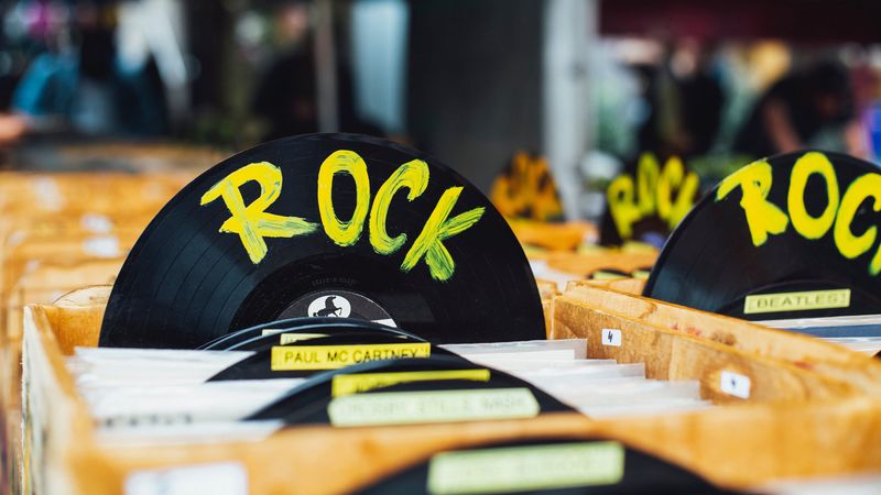 rock, vinyl, music, records, 4k