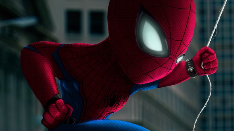 spiderman, closeup, artwork, hd, 4k, behance, artist, digital art, superheroes