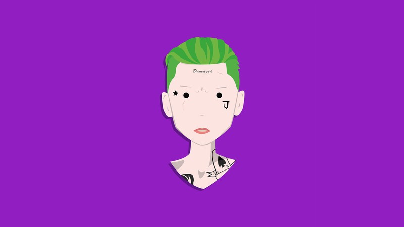 joker, supervillain, minimalist, minimalism, hd, 4k, digital art, behance