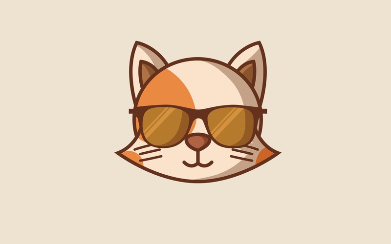 cat, minimalism, minimalist, artist, artwork, digital art, hd, 4k, 5k