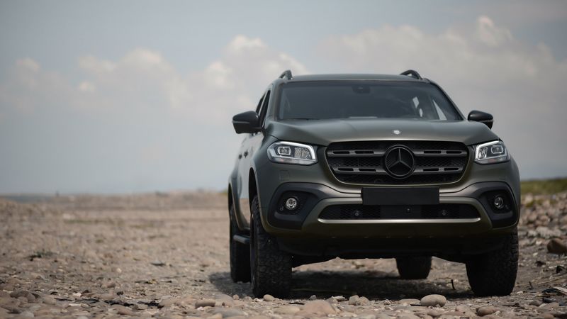mercedes-benz x250d, mercedes, car, suv, front view, off-road, 4k