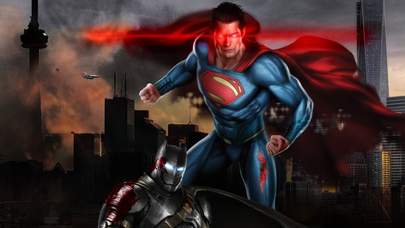 superman, batman, hd, 4k, 5k, artwork, artist, digital art, superheroes