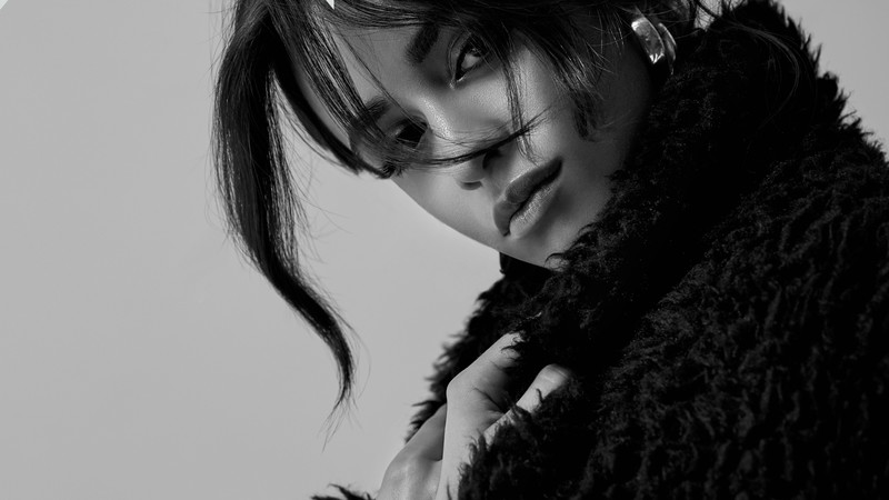 camila cabello, music, celebrities, girls, hd, 4k, photoshoot, monochrome, black and white