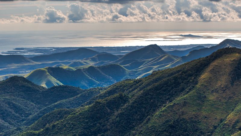 hills, relief, trees, puerto rico, 4k