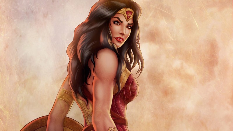 wonder woman, artwork, hd, 4k, digital art, superheroes