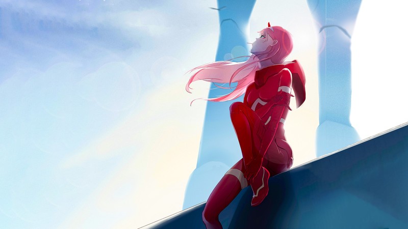 darling in the franxx, zero two darling in the franxx, anime girl, anime, artist, artwork, digital art, hd