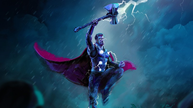 thor, artwork, hd, artist, digital art, artstation, superheroes