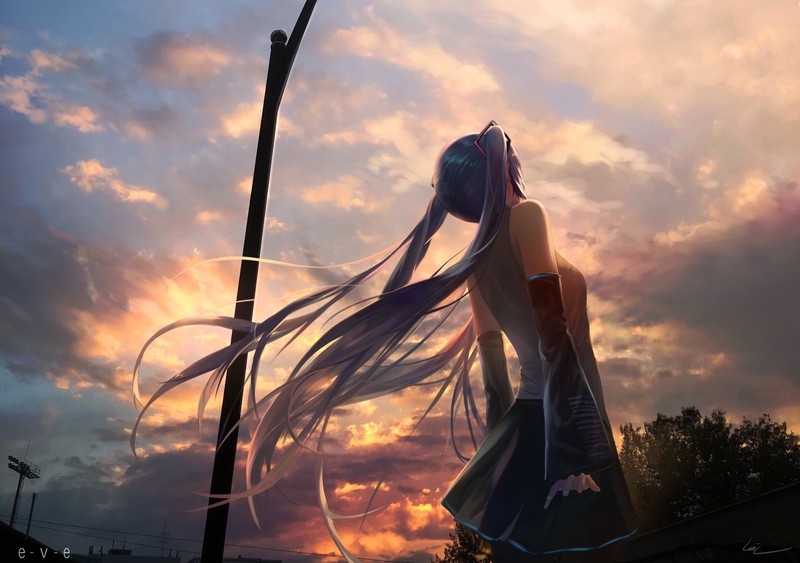 hatsune miku, anime girl, anime, hd, 4k