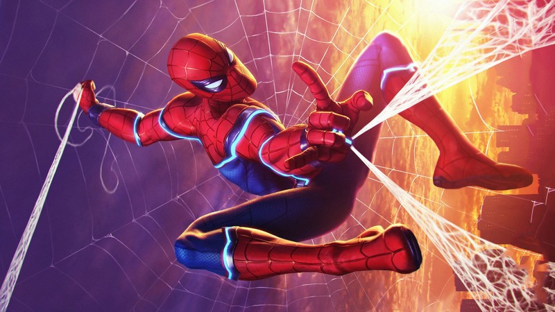 marvel contest of champions, games, hd, marvel, spiderman, artist, artwork, artstation