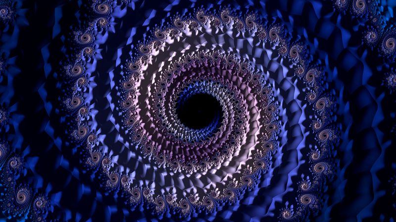 vortex, swirling, 3d, fractal, abstraction, 4k