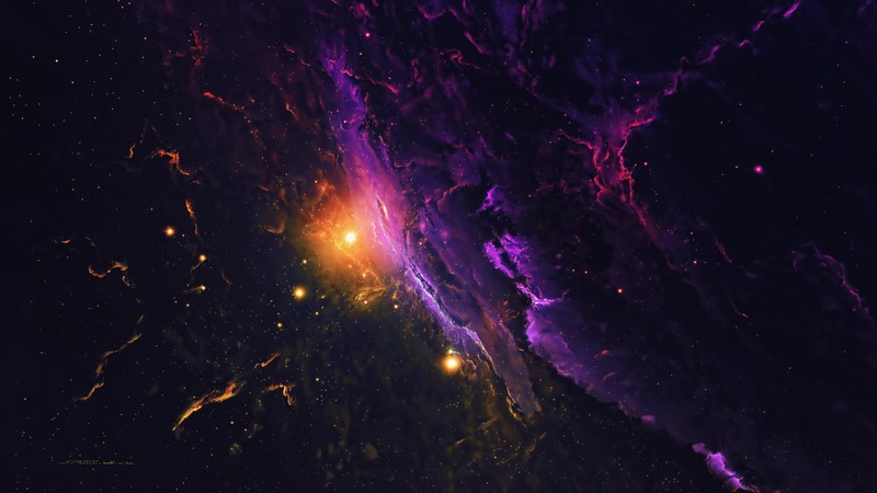 nebula, galaxy, space, stars, universe, digital art, hd, 4k