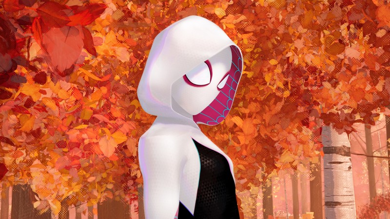 gwen, gwen stacy, hd, spiderman into the spider verse, movies, 2018 movies, animated movies