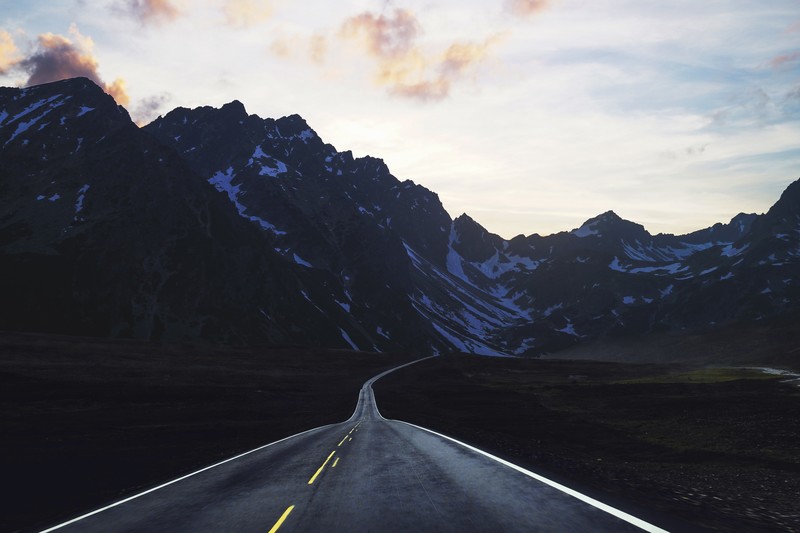 mountains, road, nature, hd, 4k