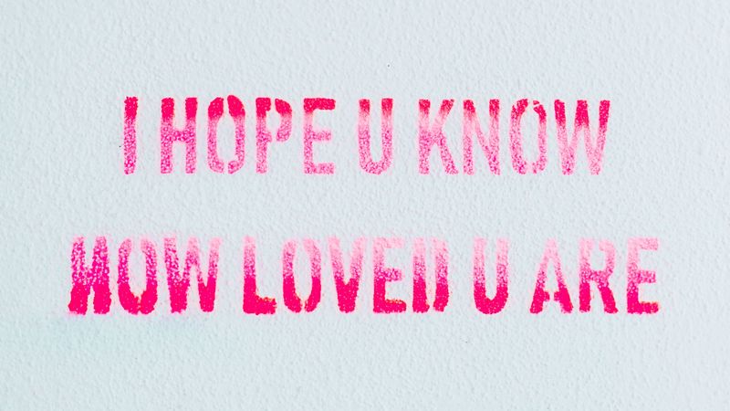 love, inscription, phrase, text, 4k