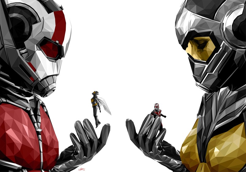 ant man and the wasp, ant man, hd, 4k, 2018 movies, movies, behance, artist, digital art