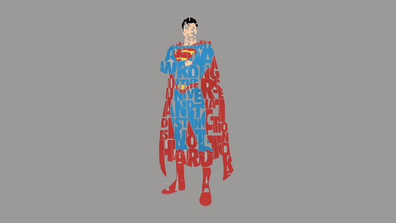 superman, typography, hd, 4k, artwork, artist, digital art, superheroes
