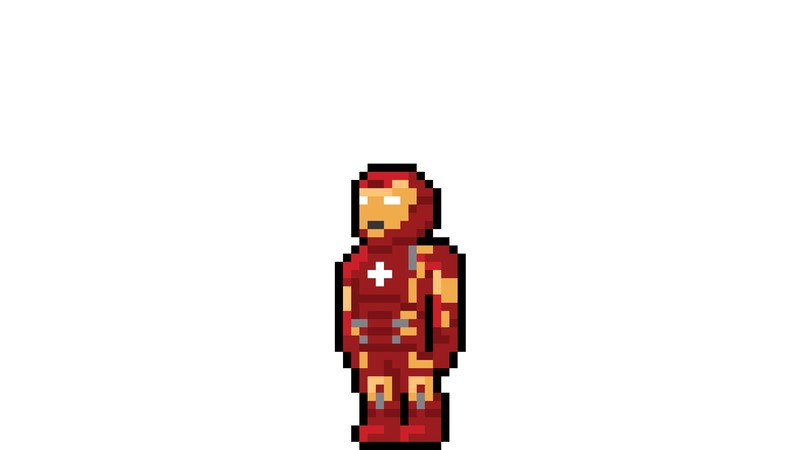 iron man, pixel, art, artwork, hd, artist, behance, superheroes, 4k