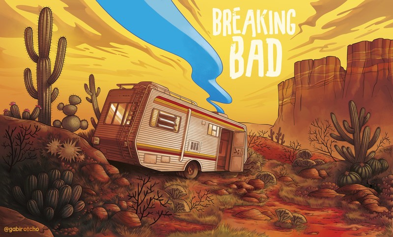 breaking bad, tv shows, artwork, artist, digital art, artstation, hd