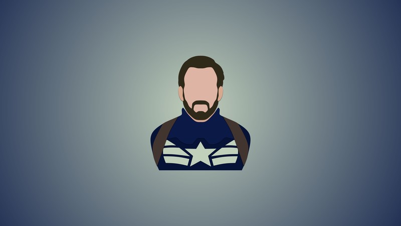 captain america, minimalism, 12k, hd, 4k, 5k, 8k, 10k, artist, deviantart, artwork, superheroes