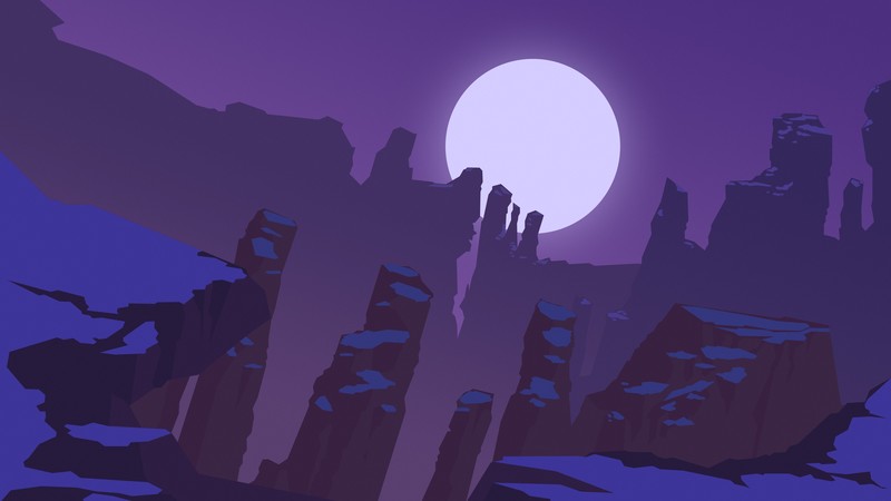 canyon, minimalism, artist, artwork, digital art, hd, 4k, deviantart