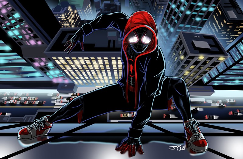 spiderman into the spider verse, 2018 movies, movies, spiderman, animated movies, hd, artwork, artist, deviantart, 4k