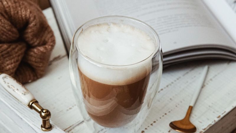 mug, coffee, drink, foam, glass, 4k