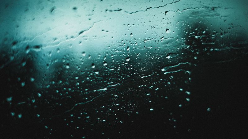 drops, glass, rain, wet, surface, 4k
