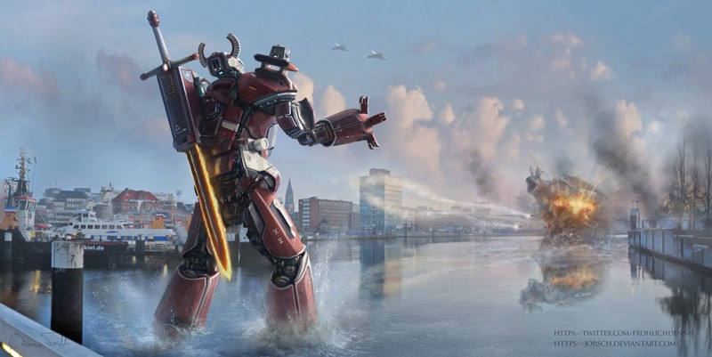 pacific rim, artist, artwork, digital art, hd, deviantart, 4k, 5k