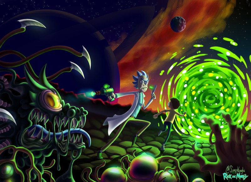 rick and morty, cartoons, tv shows, hd, rick, morty, animated tv series, 4k, 5k, artwork, artist, digital art, deviantart