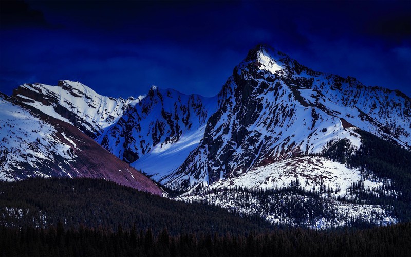 landscape, snow, mountains, nature, hd, 4k