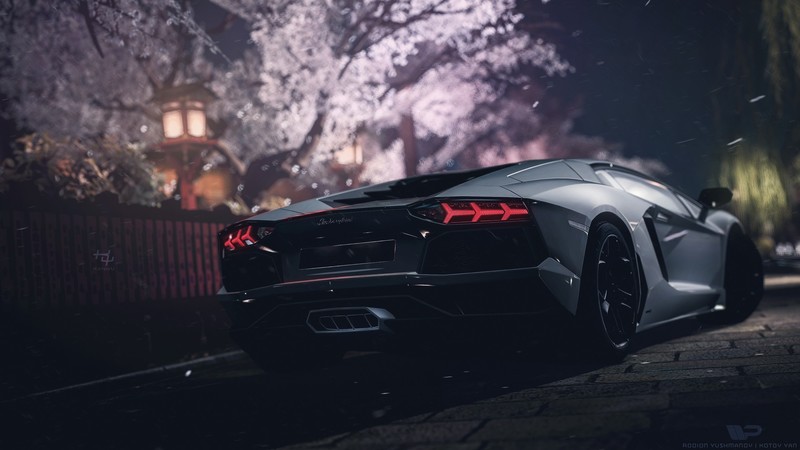 lamborghini aventador, lamborghini, cars, hd, artist, artwork, artstation