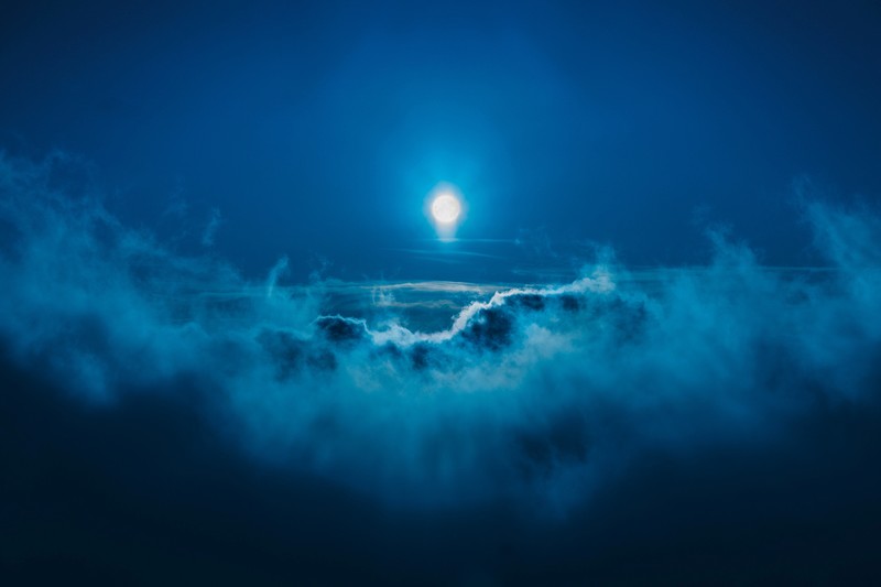 moon, landscape, clouds, nature, hd, 4k, 5k