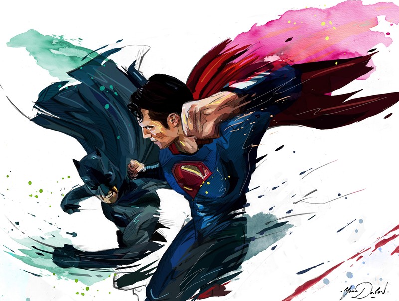 batman, superman, artwork, 4k, hd, artist, behance