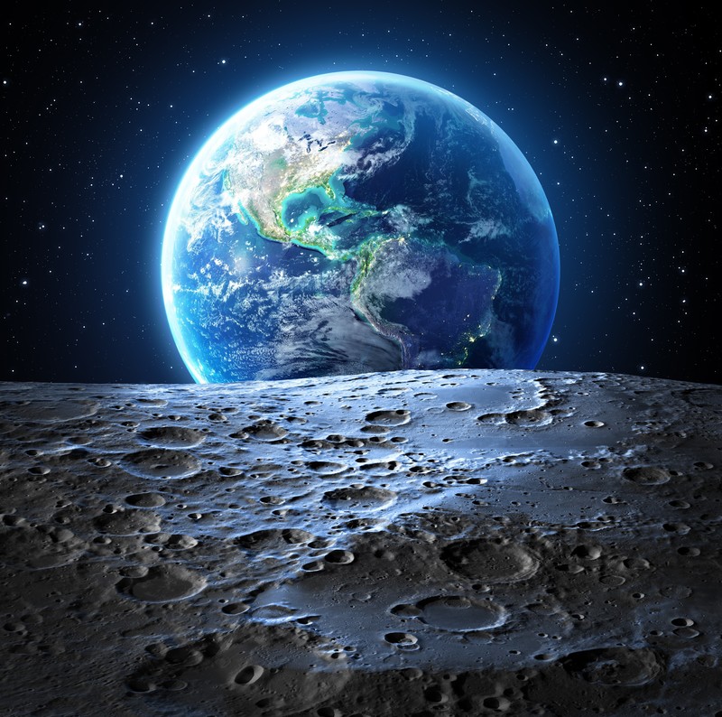 earth, moon, nature, hd, 4k, digital universe