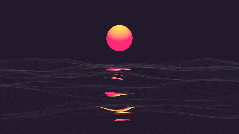 retrowave, city, artistic, artist, hd, sunset, digital art
