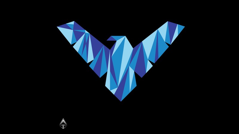 nightwing, logo, hd, 4k, artist, artwork, digital art, superheroes
