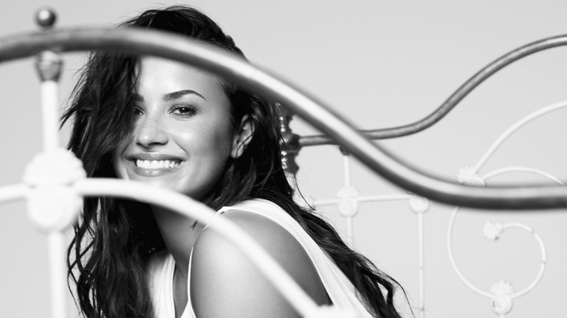 demi lovato, music, celebrities, girls, hd, 4k, 5k, monochrome, black and white