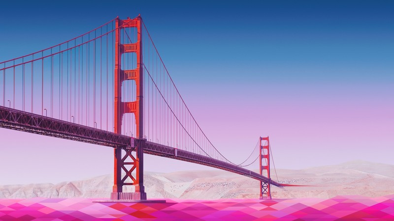 bridge, minimalism, artist, artwork, digital art, hd, behance, minimalist