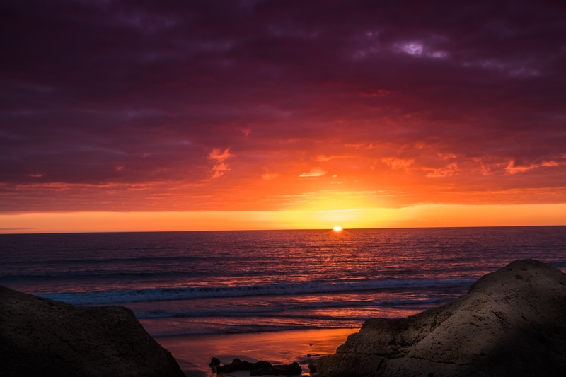 horizon, nature, sunset, hd, rocks, 4k, 5k
