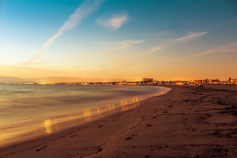 beach, sunset, nature, hd, 4k