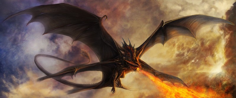 dragon, painting, artwork, artist, digital art, hd, deviantart