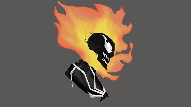 ghost rider, venom, hd, 4k, artist, artwork, digital art, deviantart