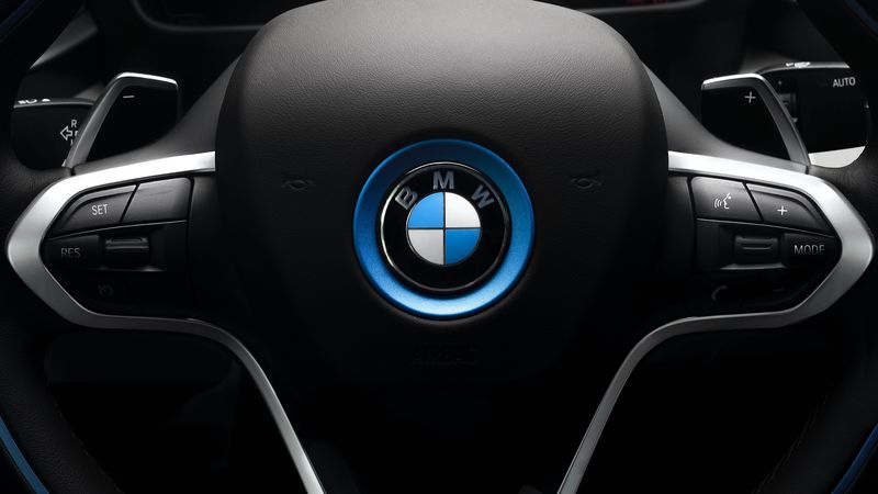 bmw, car, steering wheel, black, brand, 4k