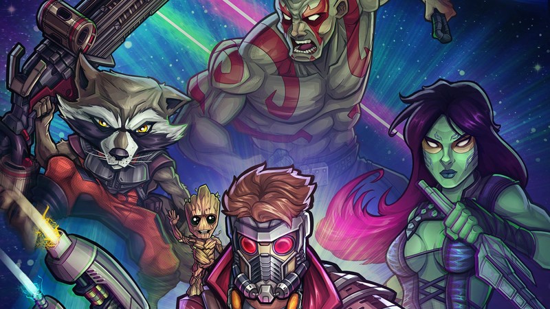 guardians of the galaxy, artwork, artist, hd, digital art, artstation