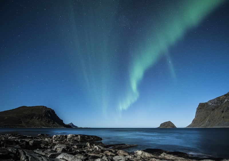 northern lights, nature, hd, aurora, beach, 4k, 5k