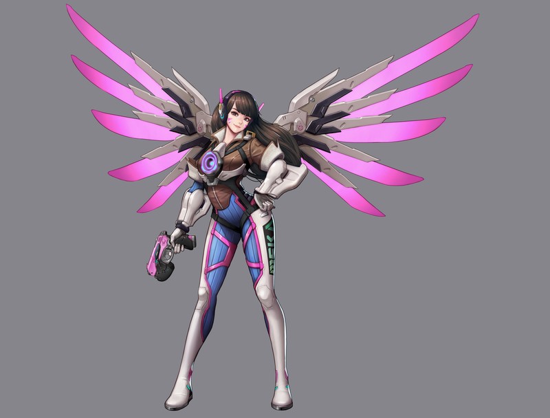 tracer overwatch, mercy overwatch, overwatch, games, artwork, artist, digital art, hd, 4k, 5k, deviantart