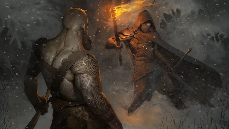 god of war 4, god of war, games, hd, artwork, artist, digital art, artstation